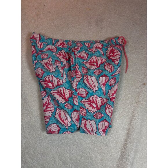 Mens Tropical Seashell Print Swim Trunks With Elastic Waist & Drawstring xl - Picture 4 of 16